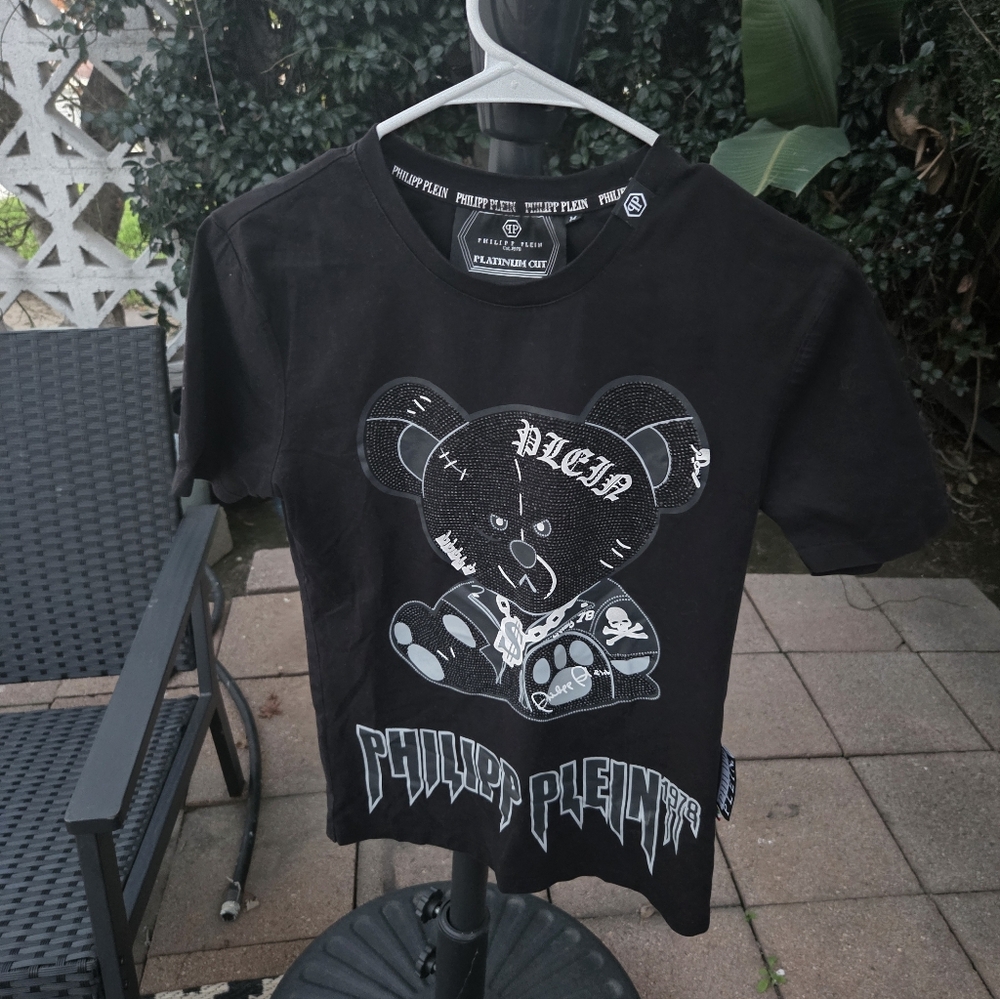 Philipp Plein Black Graphic T-shop M.
